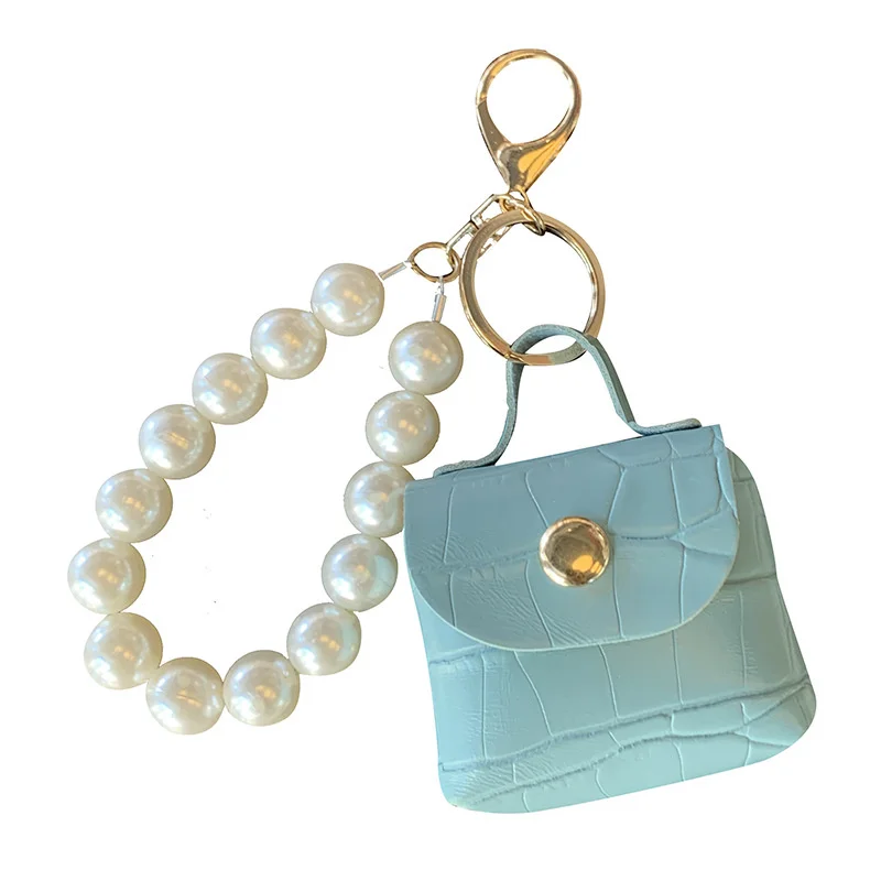 New Fashion Pearl Bag Ciondolo Portachiavi per auto Mini borsa fatta a mano Accessori Borse per borse da donna