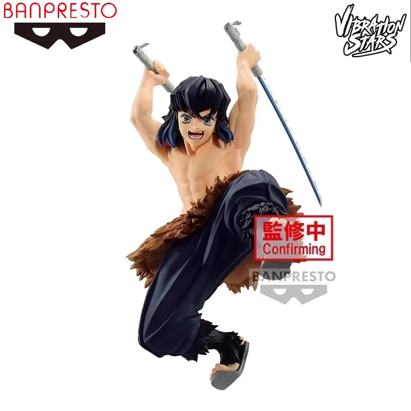 In Stock Bandai BANPRESTO Demon Slayer Kimetsu no Yaiba VIBRATION STARS Inosuke Hashibira Figure Anime Action Model Toys Gift