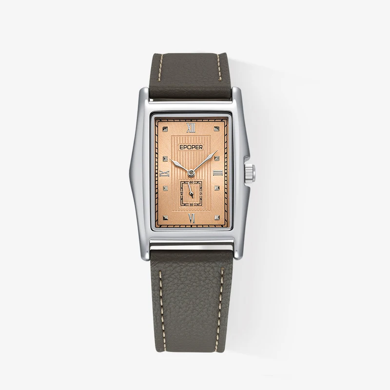 Nouvelle montre pour hommes et garçons, montre-bracelet vintage à quartz, montre en acier inoxydable argenté, montre pour homme d'affaires, simple, rectangulaire
