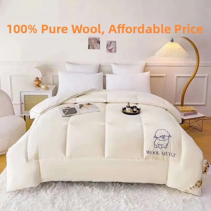 

Australian Wool Quilt 00 Pure Wool Filling Thi Warm Woolen Blanket Winter Comforter eep Camere Autumn Winter Quilt