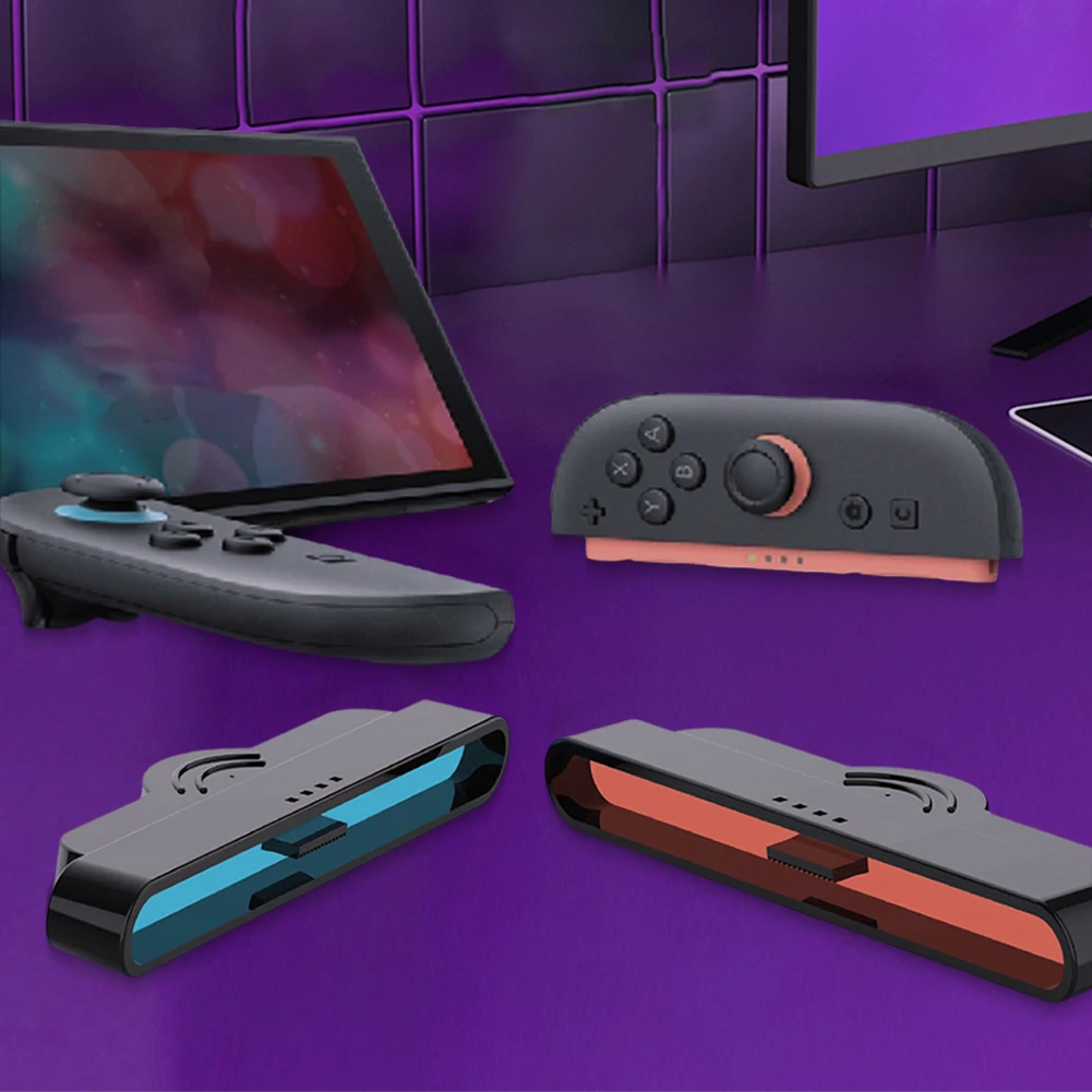 كابل شاحن لوحة الألعاب 1 متر لوحدة تحكم Joy-Con 2 في 1 كابل شحن شاحن وحدة تحكم محمولة ملحقات الألعاب