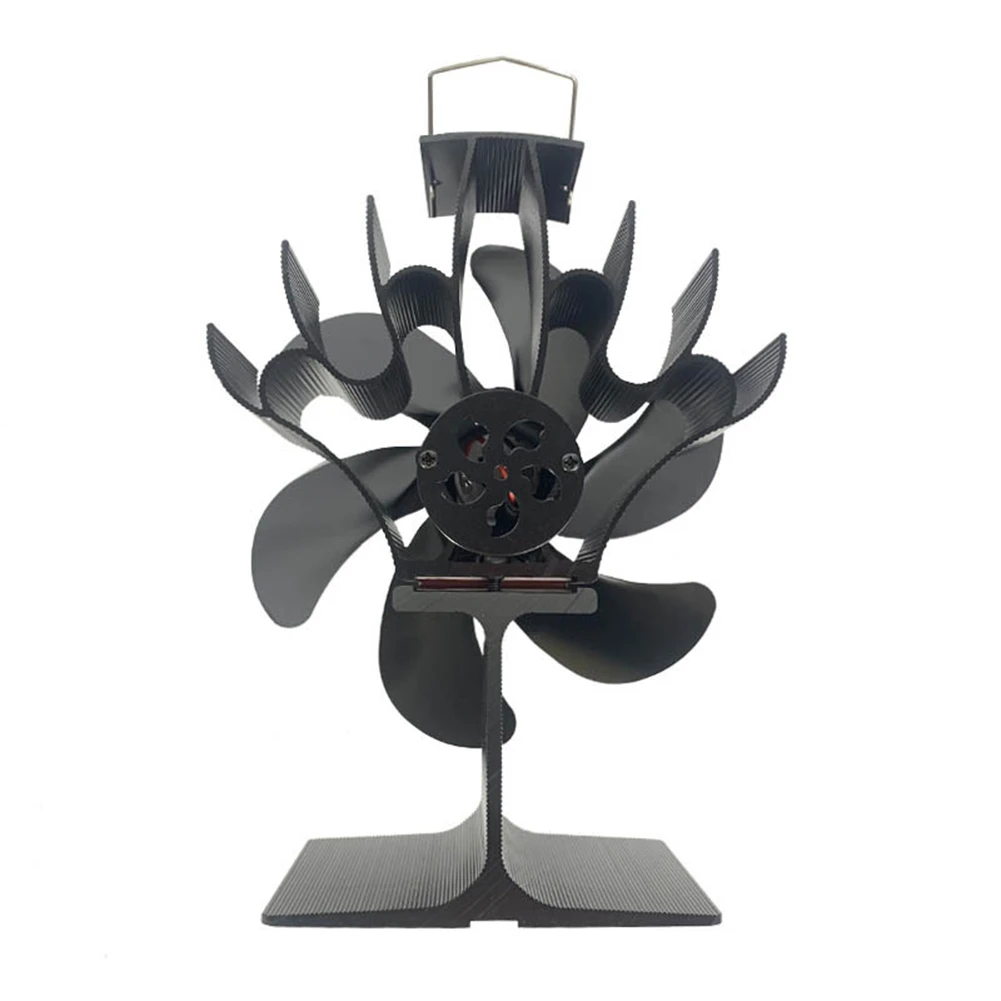 Fireplace Fan Heat Circulation Fan Home Comfort 165*195*100mm Aluminum Alloy Material Automatic Start Compact Design