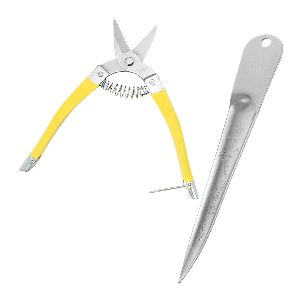 1 Set of Wicker Rattan Pick Webbing Prying Scissor Garden Baskets Rattan Pick Basket Weaving Supply basket weaving supplies