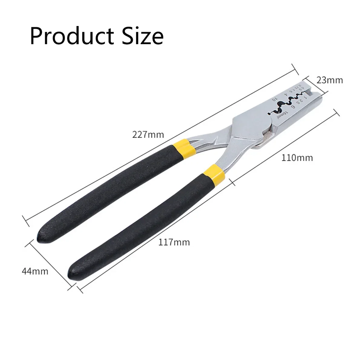 Imagem -05 - Ferramenta de Friso Elétrica 0.5-16 Mm² 205awg Terminais de Tubo Crimper Alicate Grupo Clamp Tool para ve en te gt Cobre Pz0.516