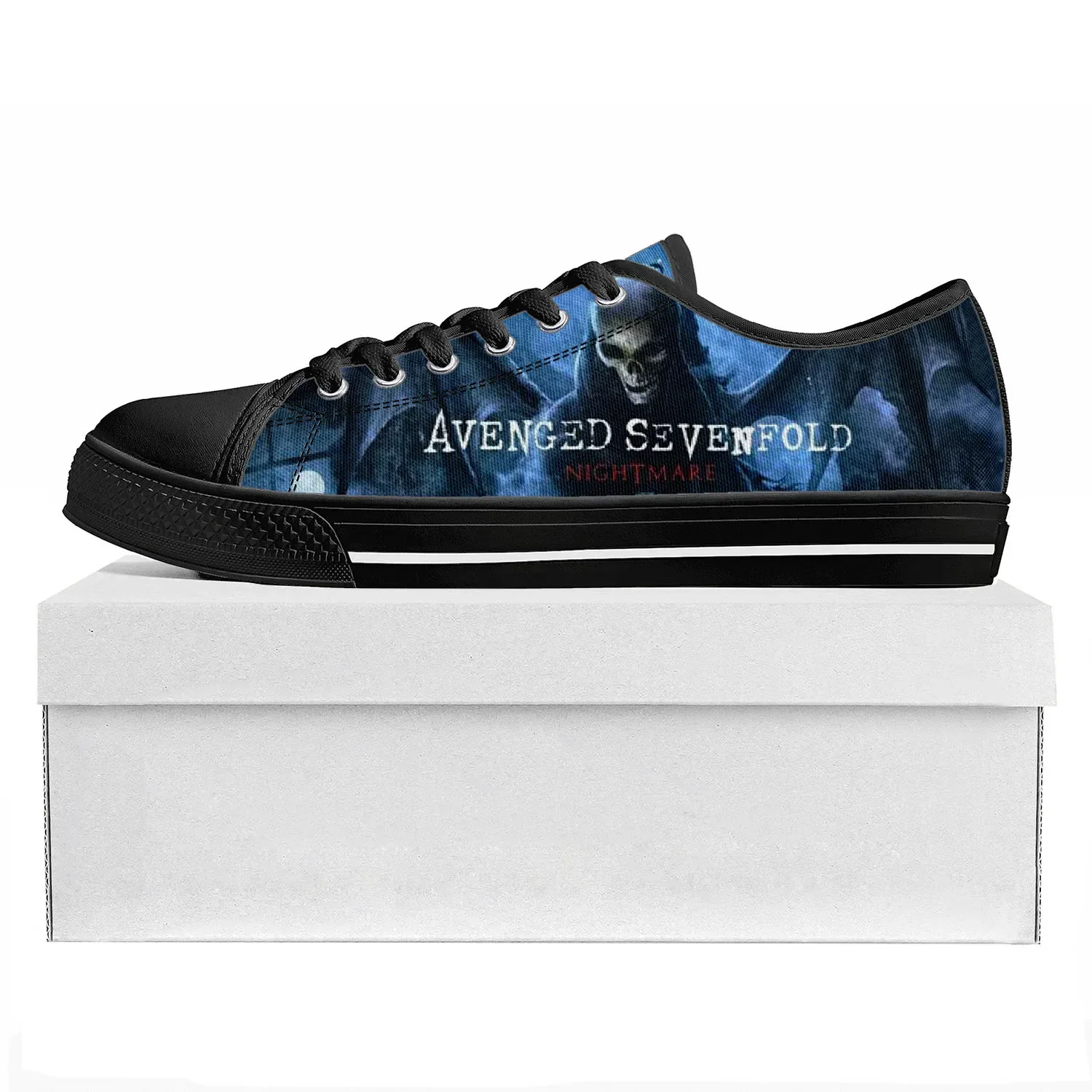 

Avenged Sevenfold A7X Logo Custom High Top Sneakers Classic Rock Style Shoes