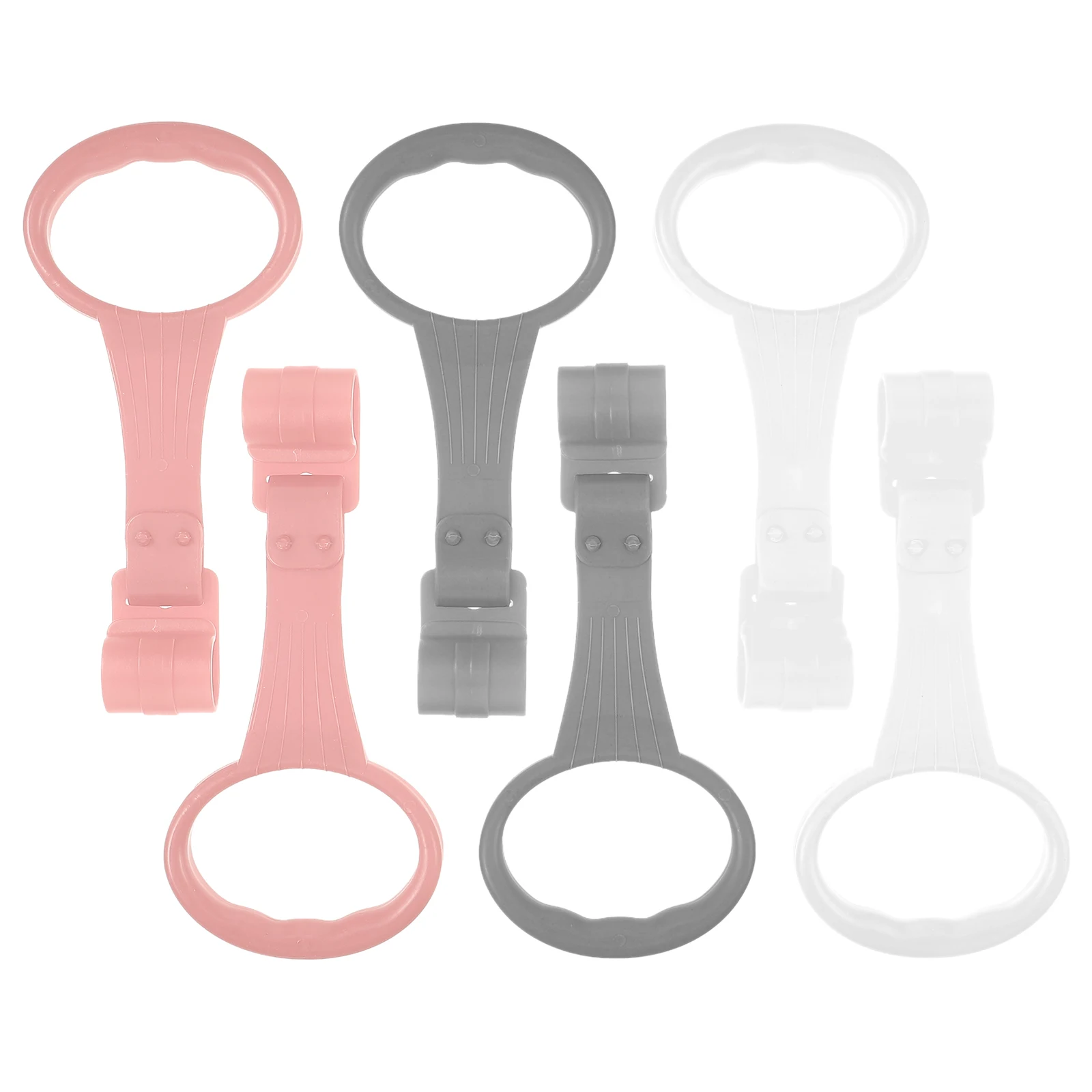 

6 Pcs Crib Sling Playpen Pull up Rings ﻿ Baby Cot Hanging Toy Walking Assistant Plastic Hand for Toddler Child