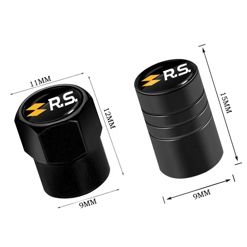 4 teile/satz Autorad Reifen Ventil kappen Metalls chaft Abdeckung für Renault Rs Clio szenische Logan Megane Koleos Sandero Safrane Zubehör