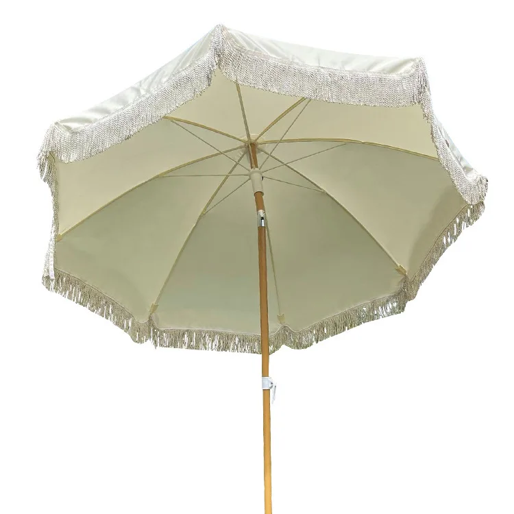 

Fiber Korean tassel umbrella, beach outdoor camping, parasol, sun advertising, hotel and homestay decoration