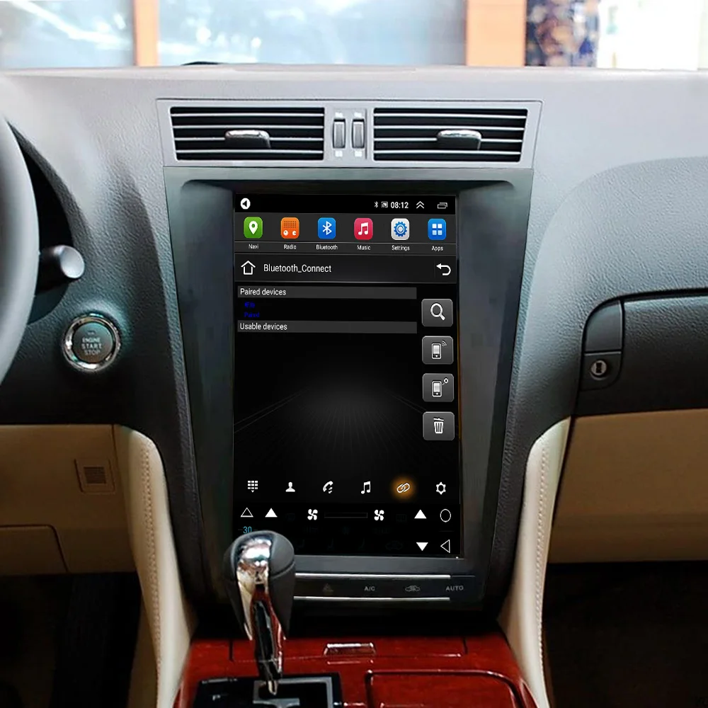 12.8“ For Lexus GS450h GS300 GS350 2011 GS 300 450h 350 2005-2008 Car Radio Wireless Bluetooth CarPlay Touch Screen Stereo