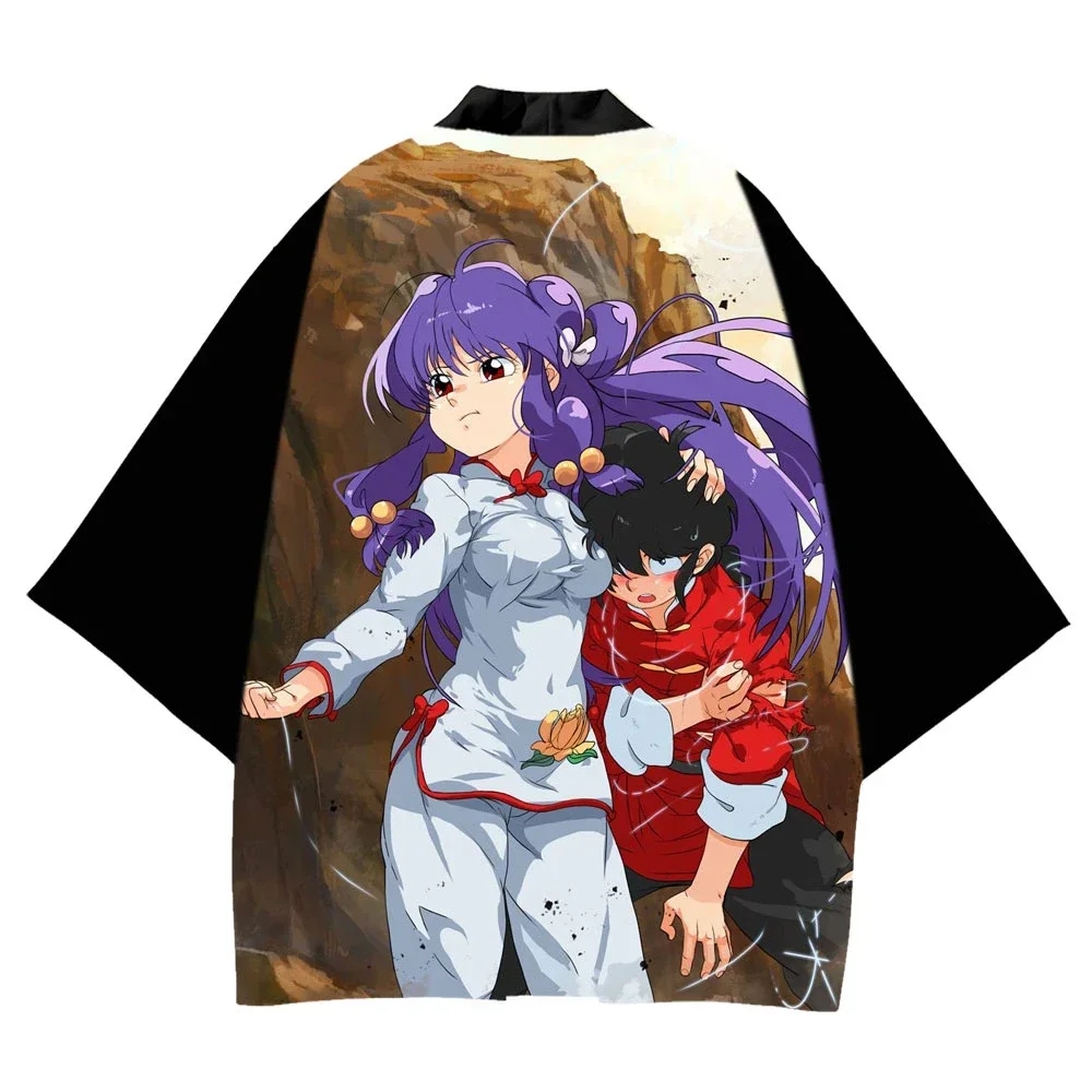 3D Print Yukata Anime Japan Cosplay Costume Kimono Ranma 1/2 Figure For Men Harajuku Traditional Streetwear Ranma