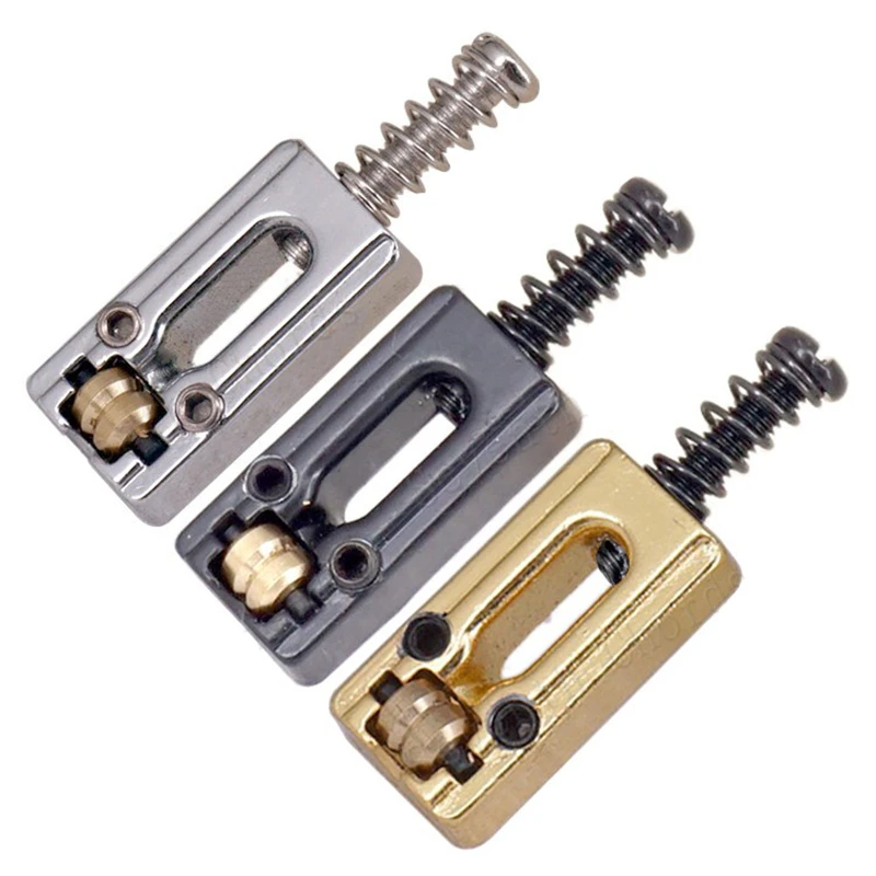 6Pcs Chrome Black Gold Roller Bridge Tremolo Guitar Bridge Strings Saddles For ST TL Electric Bridge Guitar Accessories Parts