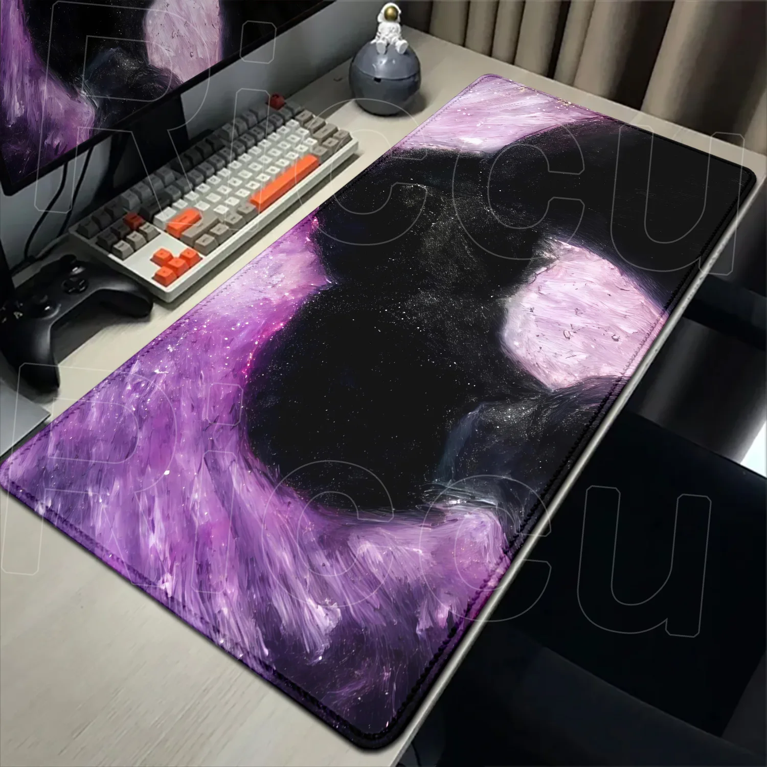 

Pink Anime Art Design CoupleMouse Pads Pretty Gaming Mousepads Large Mousepad Gamer Rubber Mat Company Desk Pad Design for Gift