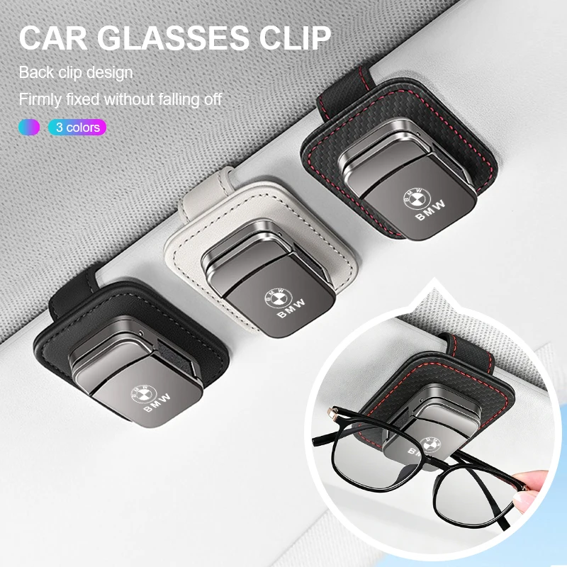 

In-Car Eyeglasses Organizer Universal Sunglasses Holder Clip Multifunctional Auto Accessory For BMW M5 M4 M3 F20 F40 F22 F30 E90