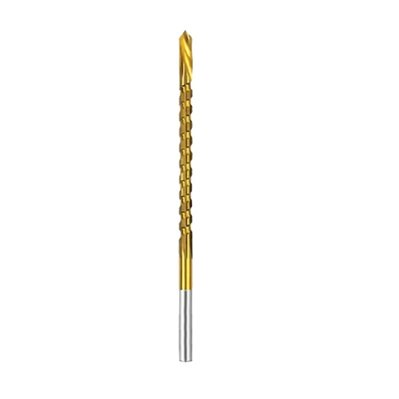 3Mm Titanium Coated Drill Bit Spiral Jagged Saw Drill Bit Composite Drill Bit Twist Drill Bit