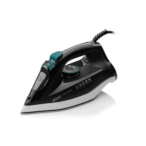 Arzum Listo Steam Iron Warm-Up Explosive Steam Garment Steamers Heater Ceramic Base Vertical Steam Feature Water Spray 320 Ml Water Tank Capacity 120 Gr Shock Of Steam Adjustable Temperature Vertical Steam Feature Anti