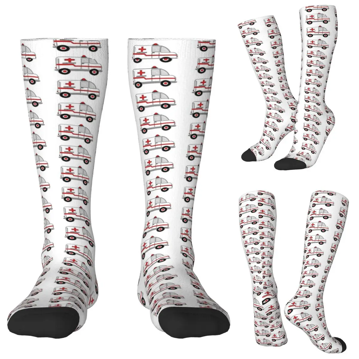 

Носки скорой помощи, чулки в стиле Харадзюку, всесезонные длинные носки, аксессуары для мужчин и женщин, подарки