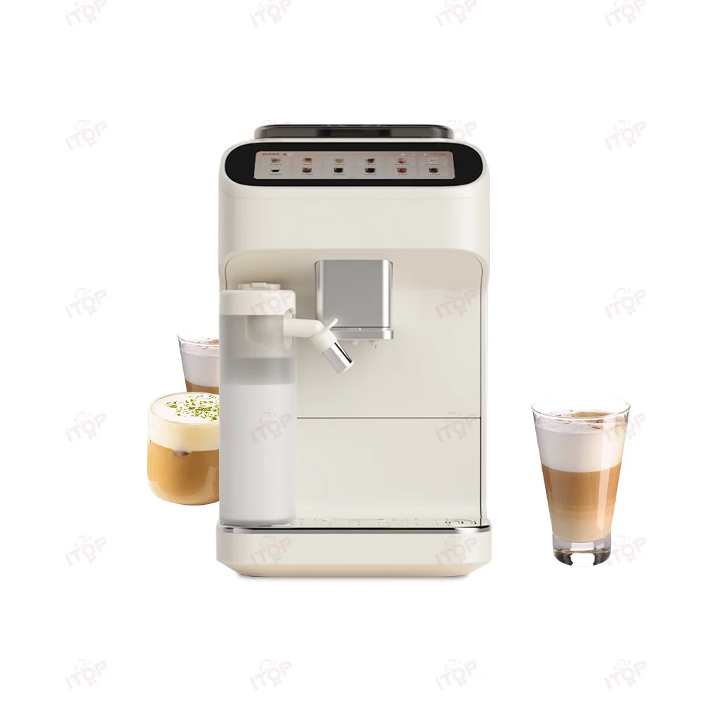 فندق الاستخدام المنزلي 250 جرام سعة صندوق الفول 19 بار كابتشينو لاتيه ماكينة صنع القهوة الأوتوماتيكية