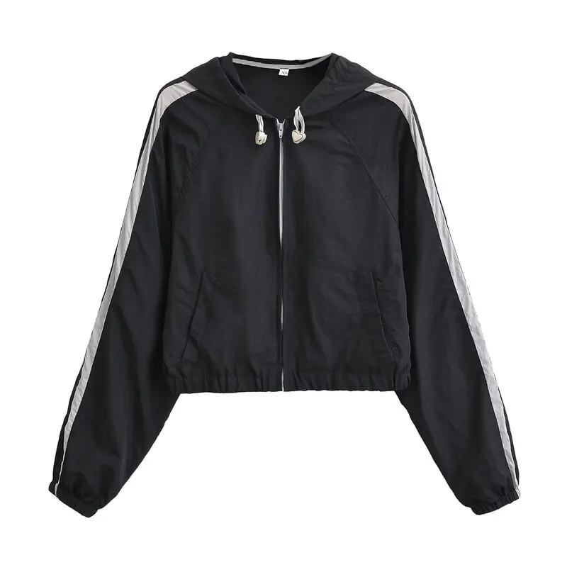 

Fall 2024 Women's Loose Versatile ort Sve Jaet Coat New Arrival Casual Comfortable Fit Hooded Regular Length Outerwear