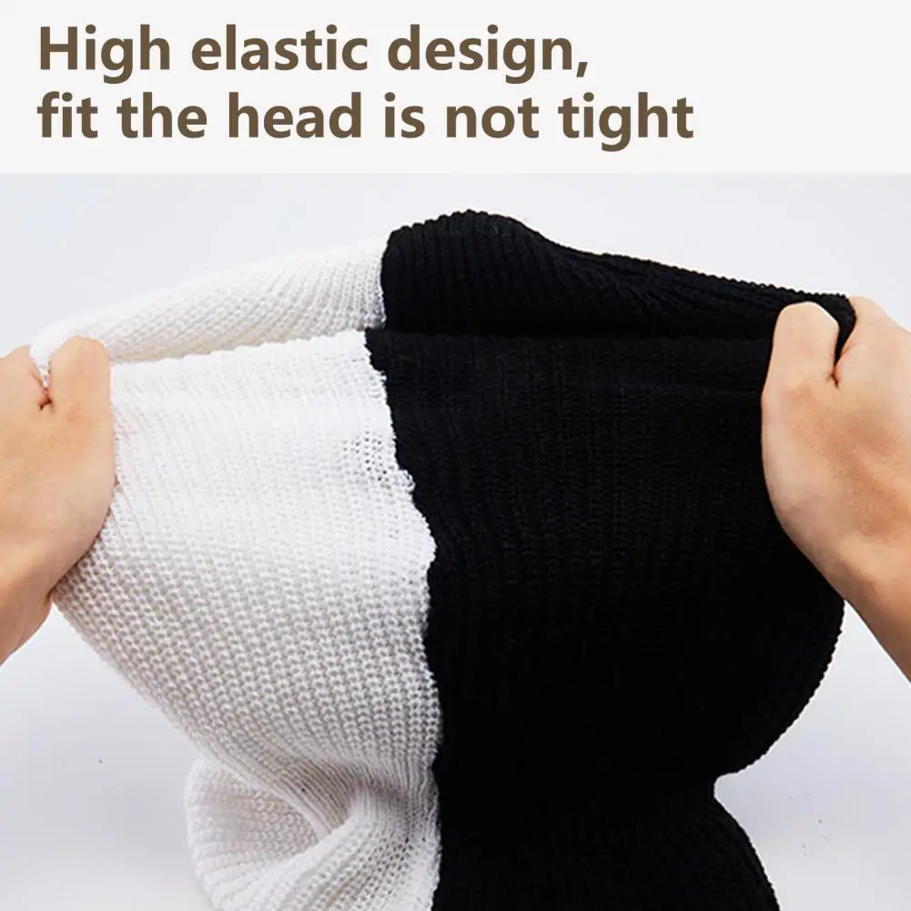 Cycling Headgear  Useful High Elasticity Tear-Resistant  Three Hole Knitted Beanie Thermal Headgear Outdoor Supplies