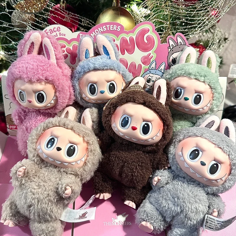

POP MART LABUBU THE MONSTERS - Захватывающий макарон Виниловый сюрприз для лица Mystery Box слепая коробка игрушки Kawaii Аниме Фигурка Caixa