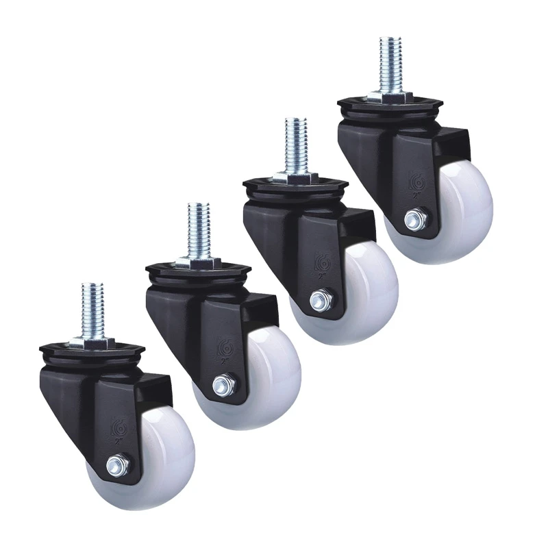 

(4 Packs)-2 inch Electrophoresis Heavy Machinery Equipment Pa Wheel/industrial Display Cabinet Multi-function Brake Wheel