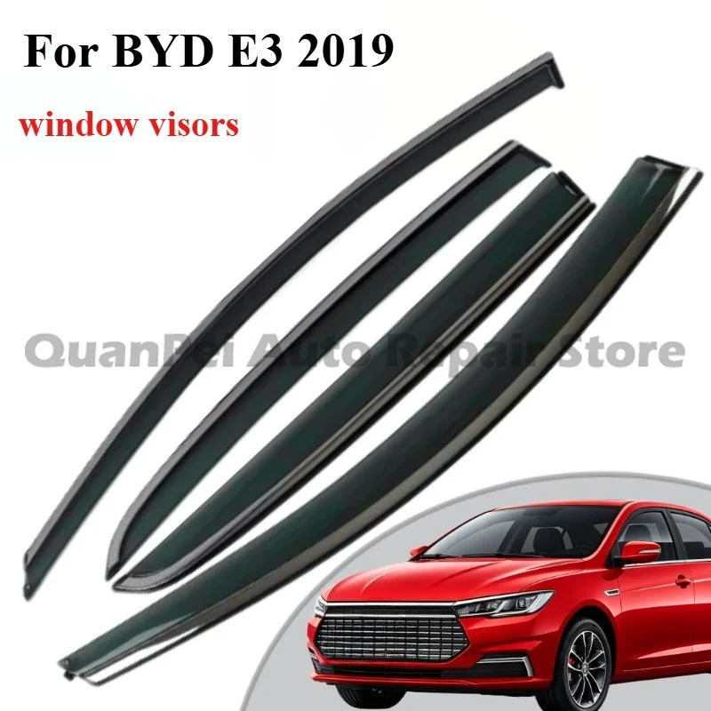 Classic smoke tint visors For BYD E3 2019,great fit wear resistant,ideal accessory for daily new energy vehicle refit