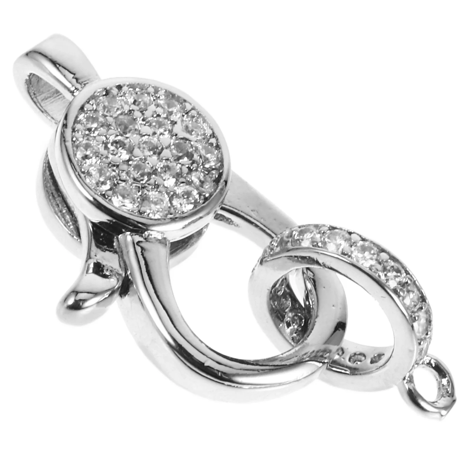 

Jewelry Making Kit DIY Lobster Clasp Closed Ring Bead Metal Rhinestone Connectors Necklace Buckle Lightweight Durable Jewelry