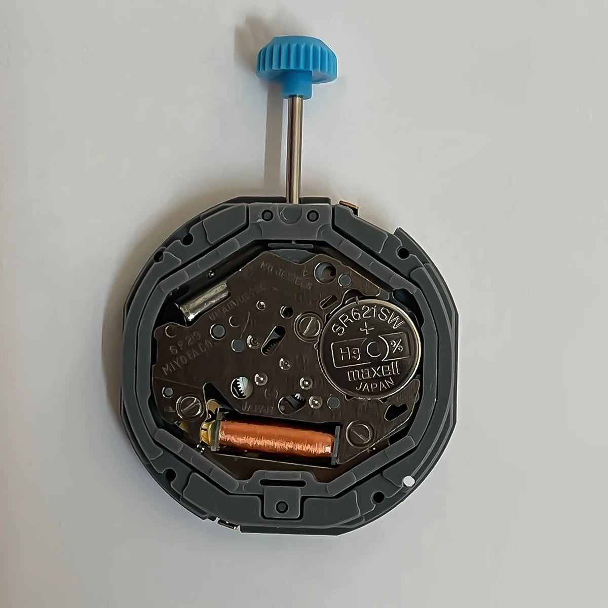 Movimiento de reloj de cuarzo multifunción para movimiento 6P29, piezas de reparación de relojes de 6 pines, accesorios con batería