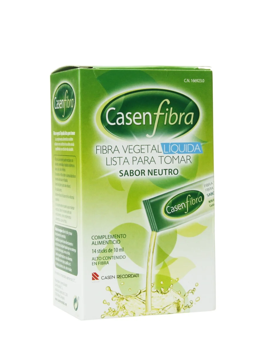 Casenfiber liquid vegetable fiber neutral flavor 14 sachets 10 ml-liquid fiber ready to take.