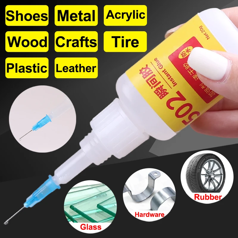 Liquid Instant Glue Super 502 Extra Strong Transparent Waterproof Cyanoacrylate Contact Adhesive Fast Wood Plastic Metal Sealant