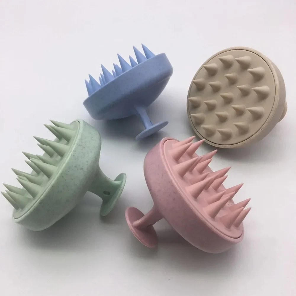 

Silicone Shampoo Brush Clean Head Scalp Massage Comb Wet and Dry Dual Use Hair Washing Comb Body Massage Brush Bath Shower Brush