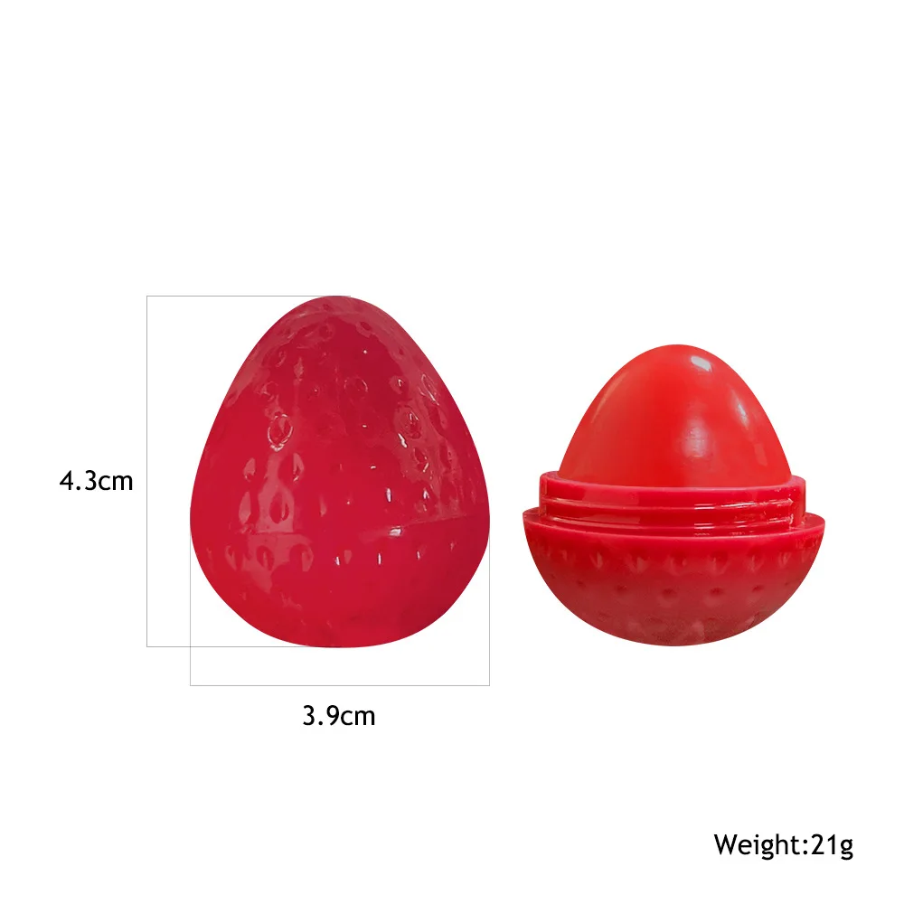 Strawberry Shape Moisturizing Lipstick Long Lasting Fade Lip Line Lip Balm Waterproof Dead Skin Lip Mask Women Cosmetic