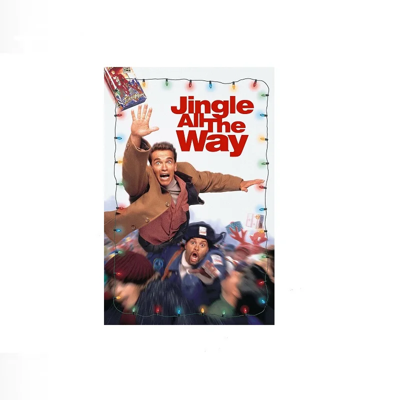 Jingle All the Way Movie, Print Art Canvas Poster, For Living Room Decor, Home Wall Picture