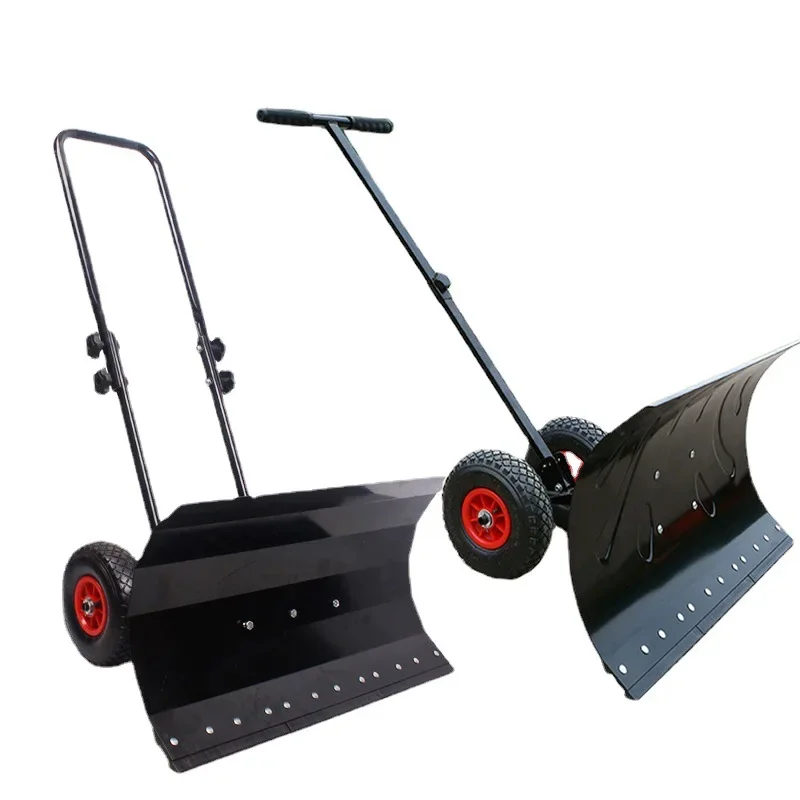 

Large Wheeled snow shovel Winter snow shovel Multifunctional manganese steel large hand cart Outdoor snow plowing tool shovel