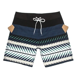 Calção Elástica de Secagem Rápida Masculina, Shorts de Bordo, 4 Vias, Impermeável, Shorts Praia, Bermudas, Calças Surf, Calças Fitness