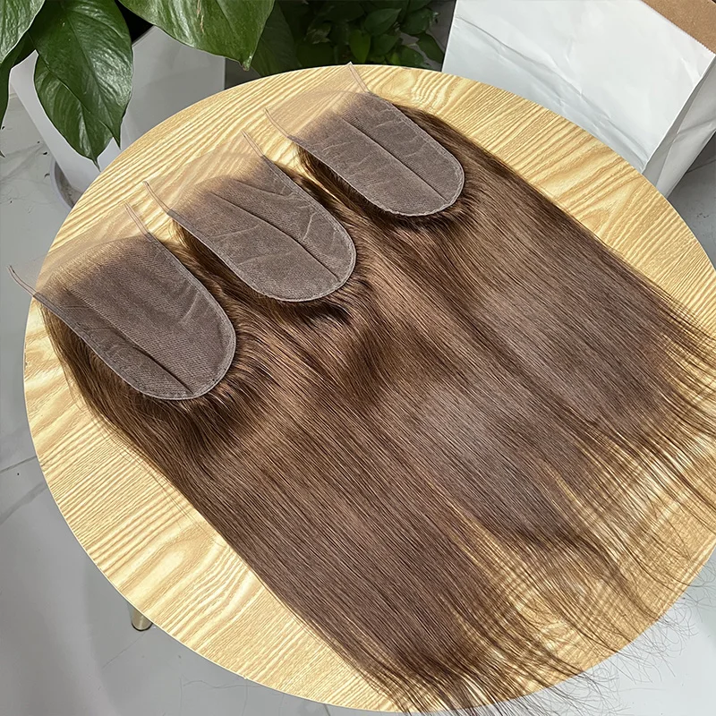 # 4 ألوان مستقيمة 4x6 الدانتيل الشفاف إغلاق 100% شعر الإنسان تذوب الجلد قبل قطعها غير مرئية الدانتيل الخام عذراء الشعر الدانتيل السويسري #6