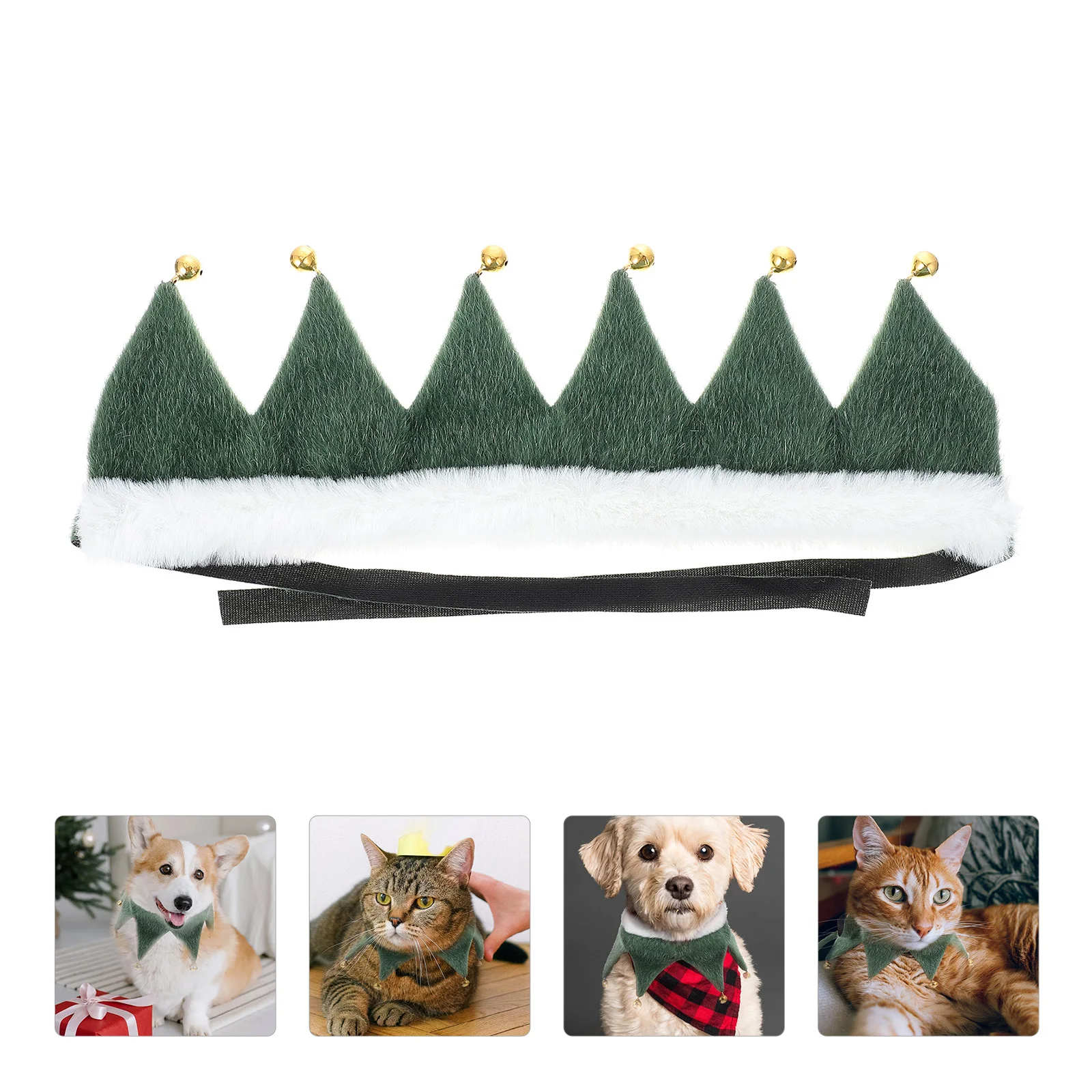 

Decorate Pet Bib Christmas Decorations Cat Scarf Polyester Dog Costume Neck