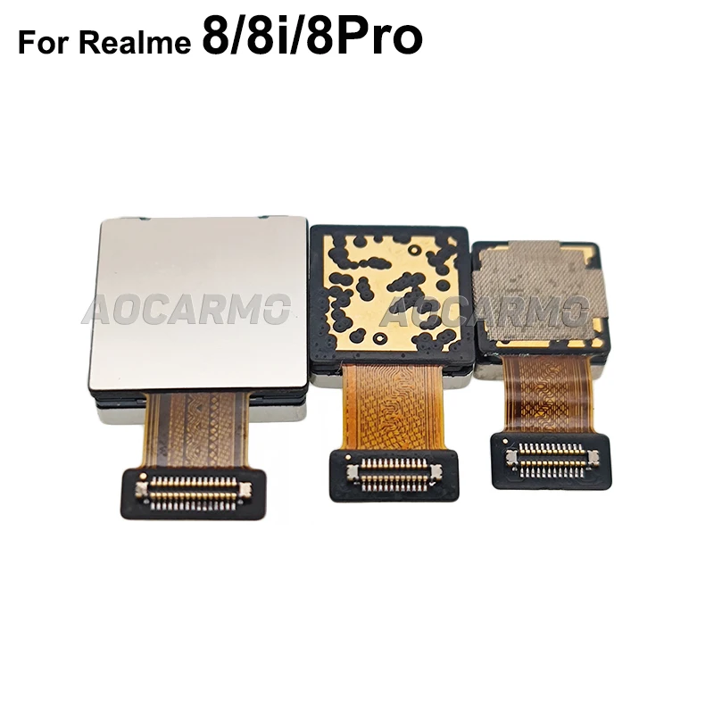 Aocarmo For Realme 8 Pro 8i 8Pro Back Rear Primary Main Camera Module Flex Cable 64MP 50MP 108MP Replacement Parts