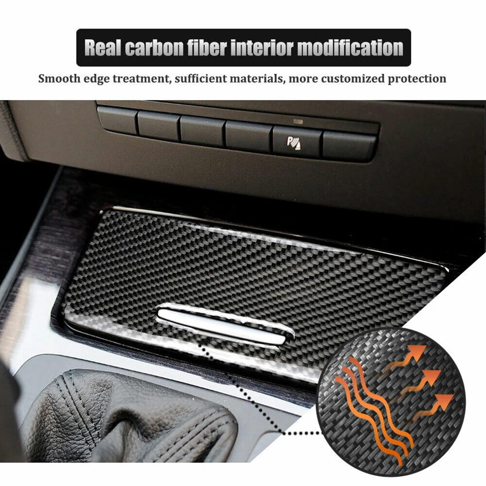 

Car Interior Panel Trim Cover For BMW 3 Series E90 E92 2005-12 Carbon Fiber Front Panel Trim Cover Auto Accessories