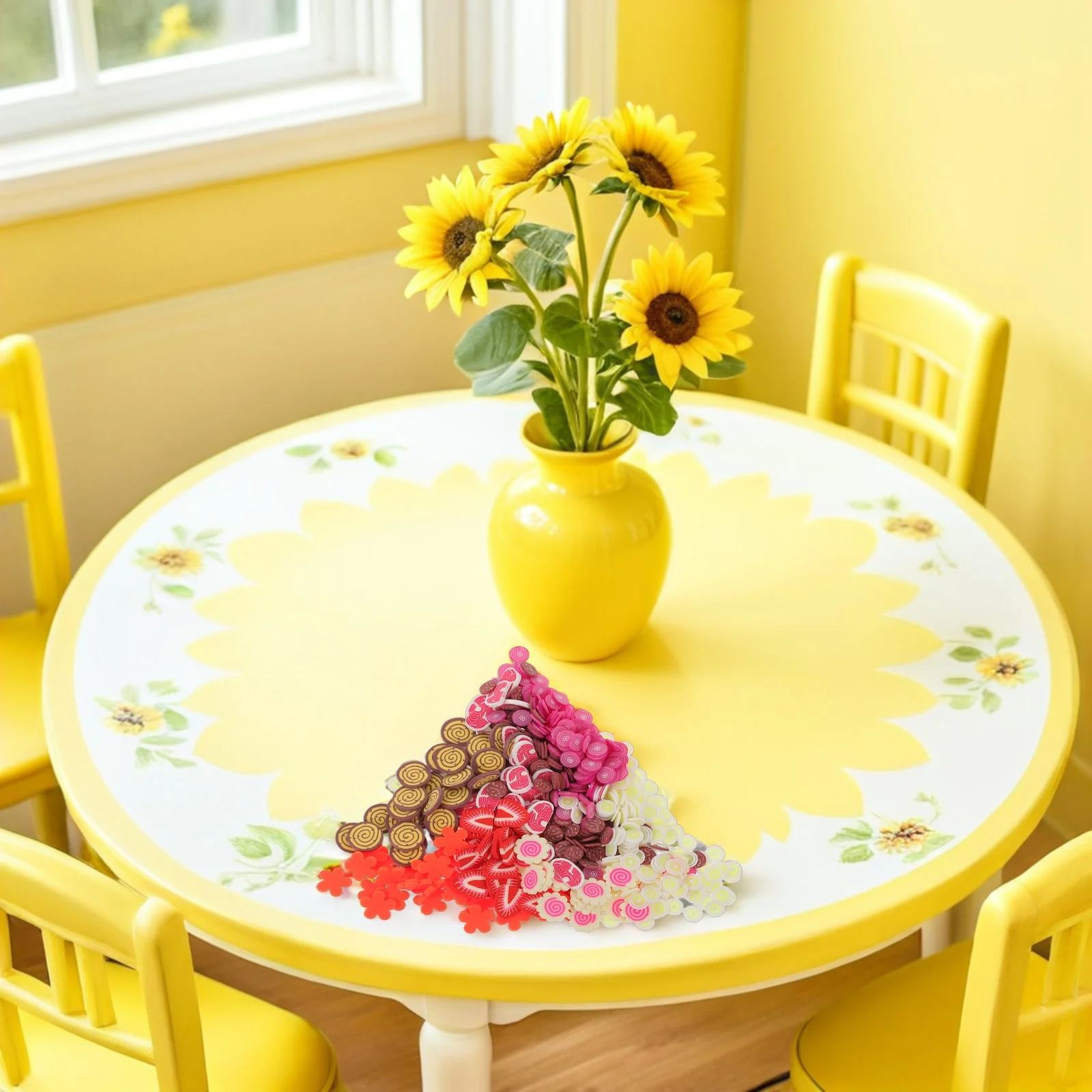 5 pçs fatias de carne falsas realistas legumes em miniatura narutomaki argila macia polvilha para fingir cozinha jogar casa de bonecas