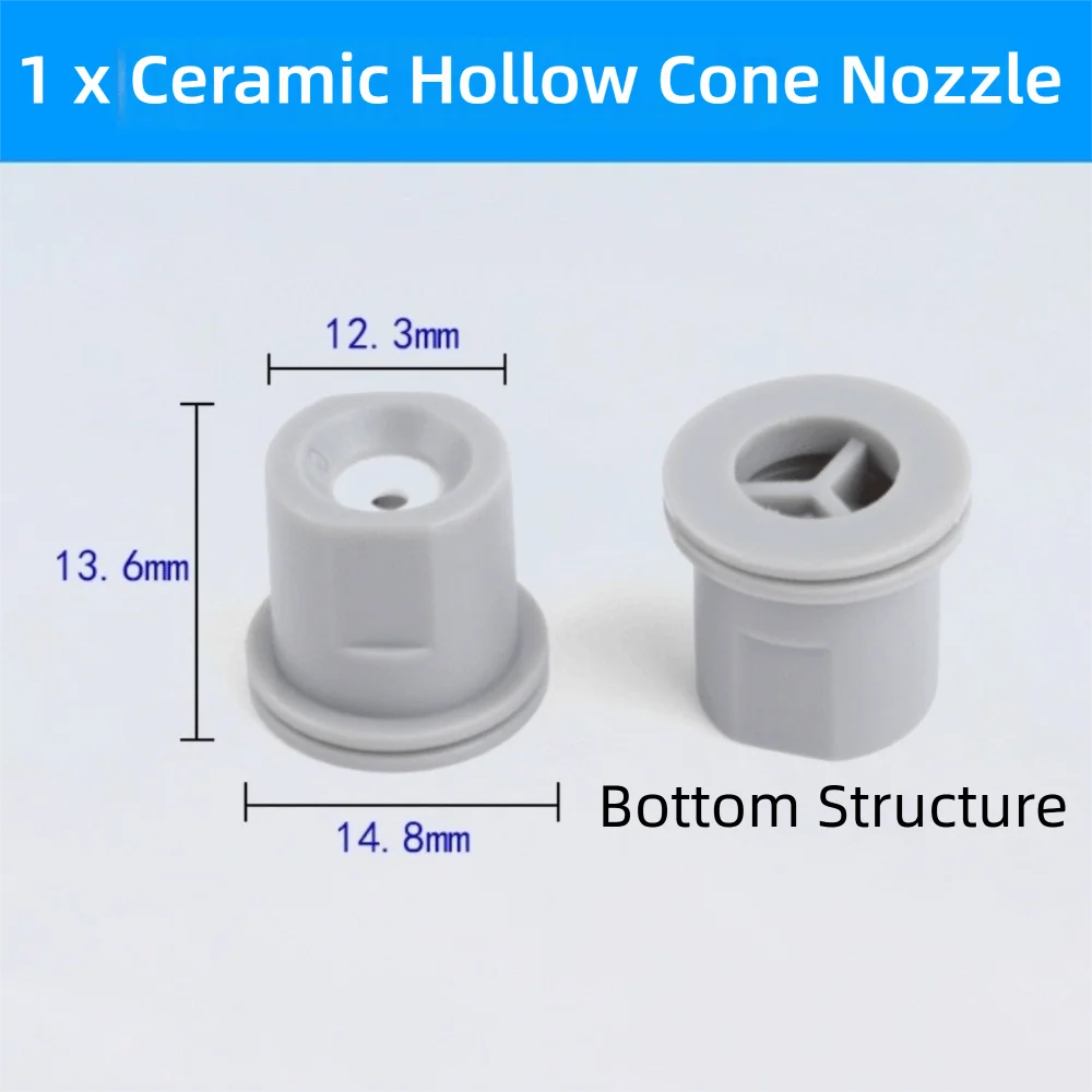 

80 Degree Agricultural Sprayer Nozzle Ceramic Core Anti-drip Ceramic Hollow Cone Nozzle Sprayer Fitting Parts