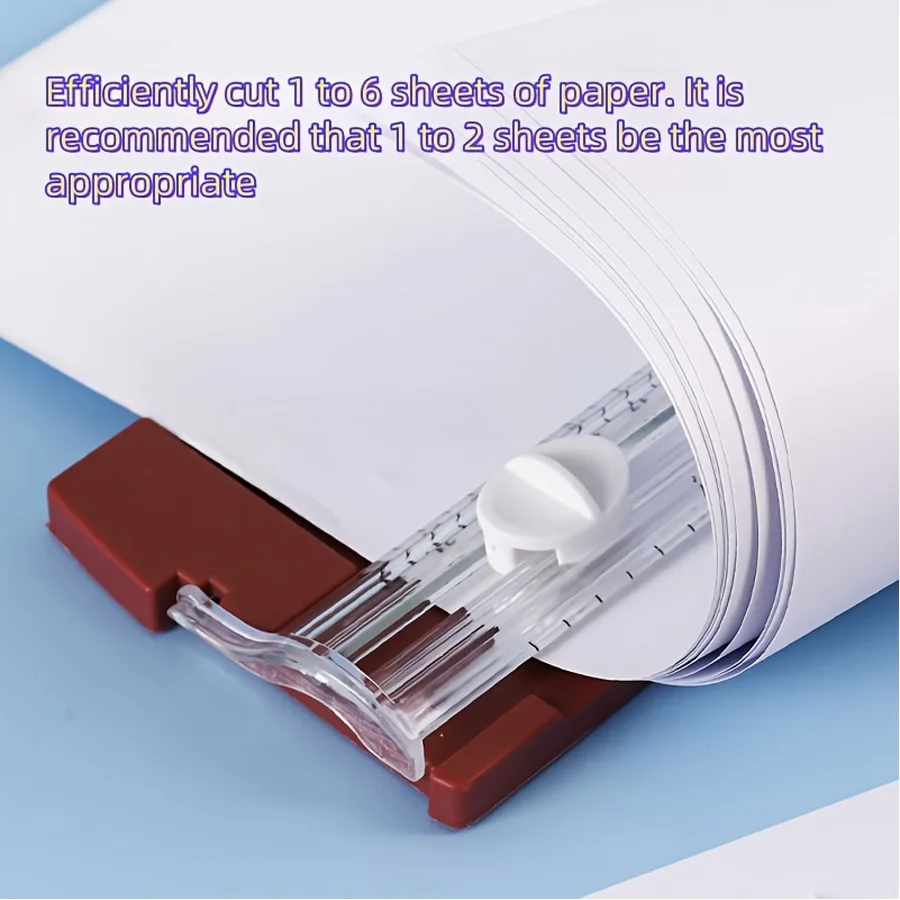 Taglierina di carta bidirezionale multifunzionale 1PC, utensile da taglio per processo di tagliatrice di carta portatile! Materiale scolastico e per ufficio