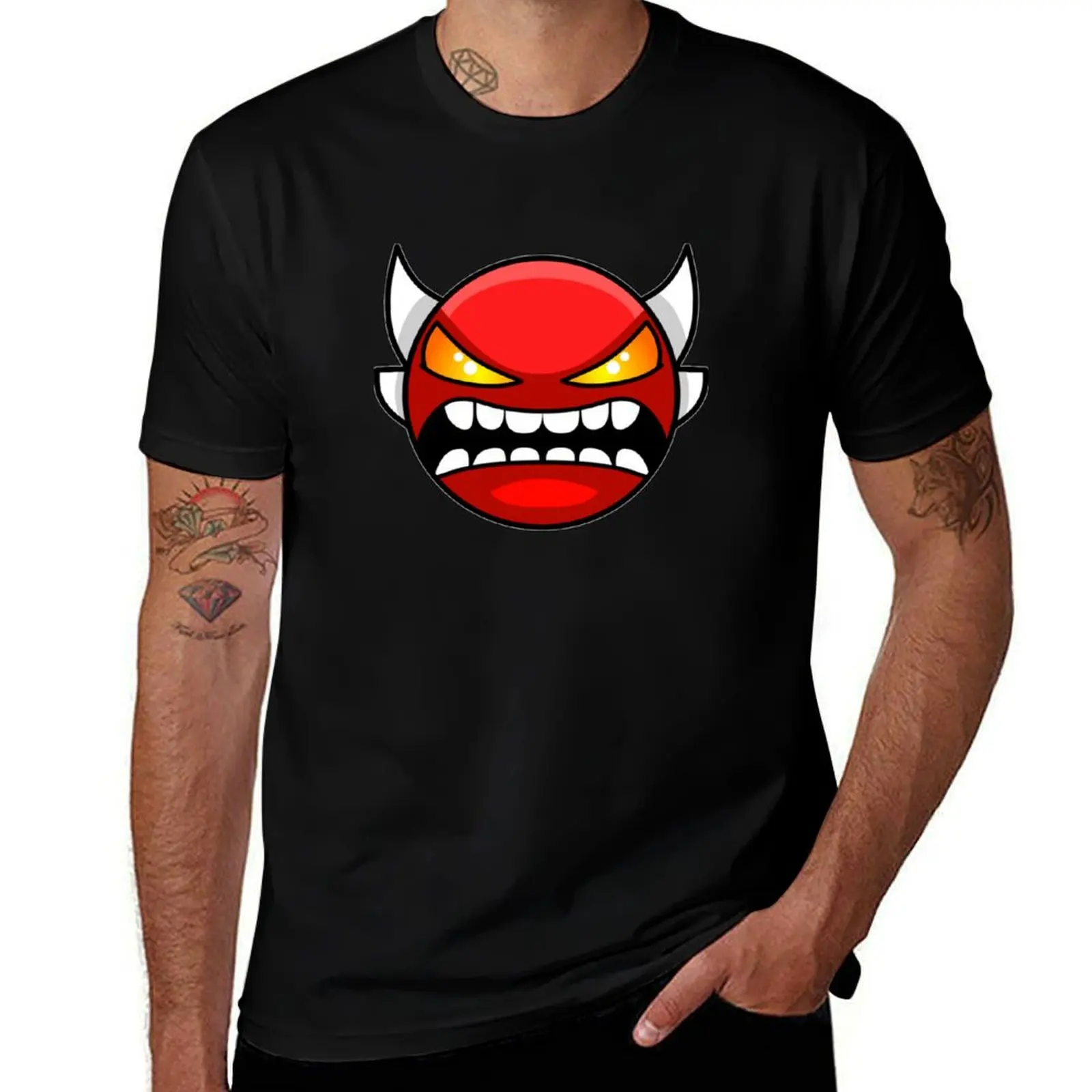 

Geometry Dash Insane Demon T-Shirt anime t shirts baggy shirts Luxury man vintage clothes funny t shirts for men