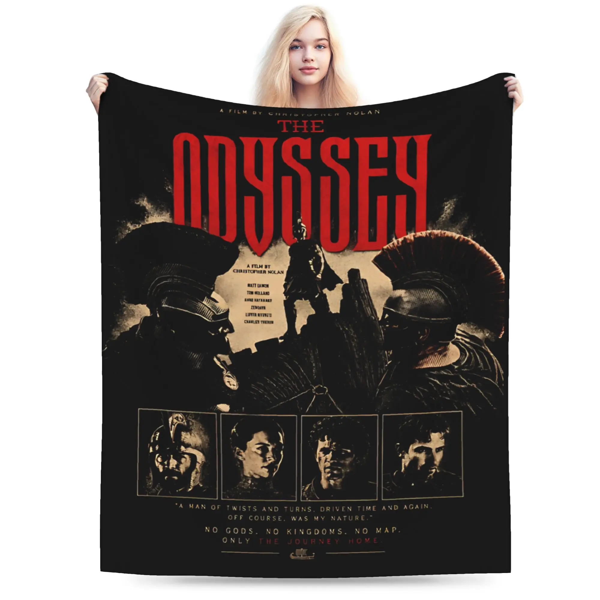 New Arrival Odyssey Movie 2026 Blankets Soft Flannel  Cozy Throw Blankets Machine Washable