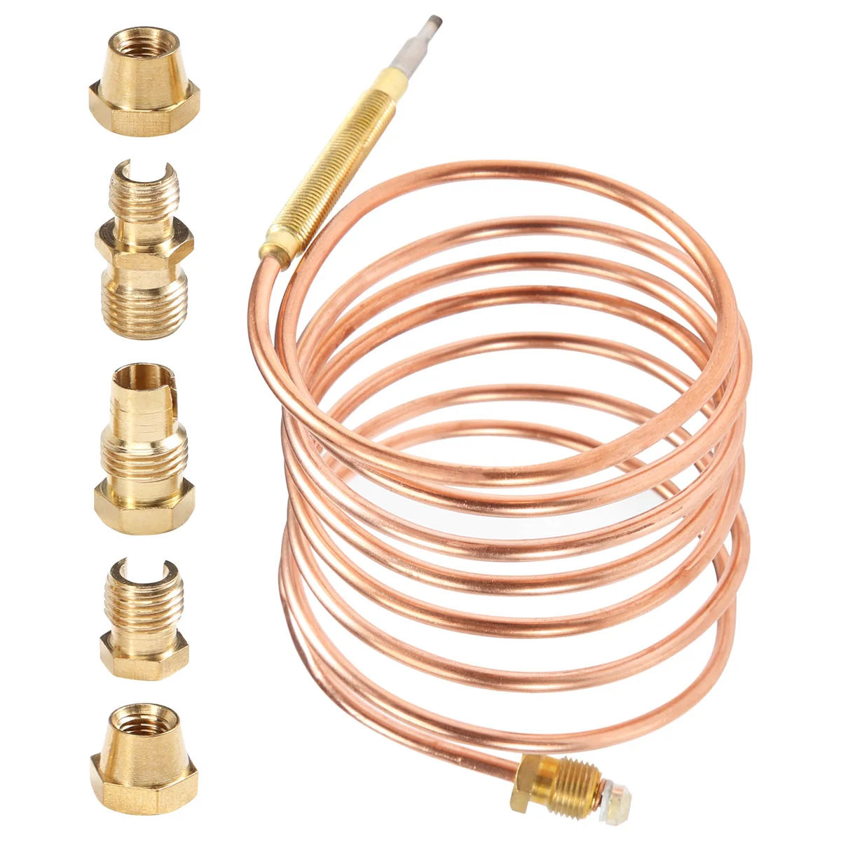 

AD30-1500Mm Gas Stove Universal Thermocouple Kit M6X0.75 with Overflow Nut (Five) Replacement Thermocouple