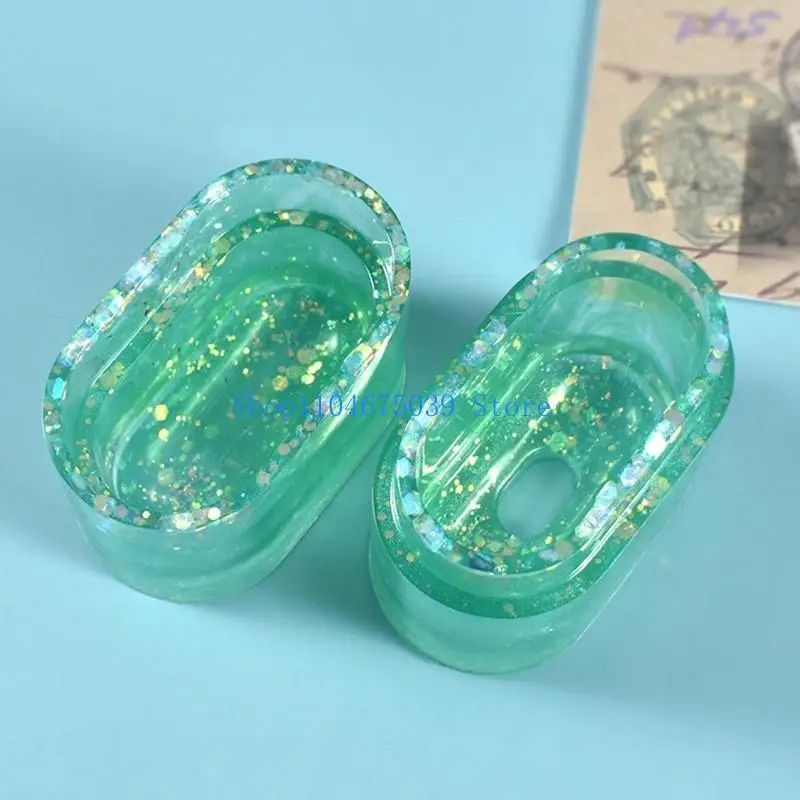 

5asd коробка, форма из смолы для наушников, чехол, силиконовая форма для защитной эпоксидной смолы для наушников, чехол «сделай