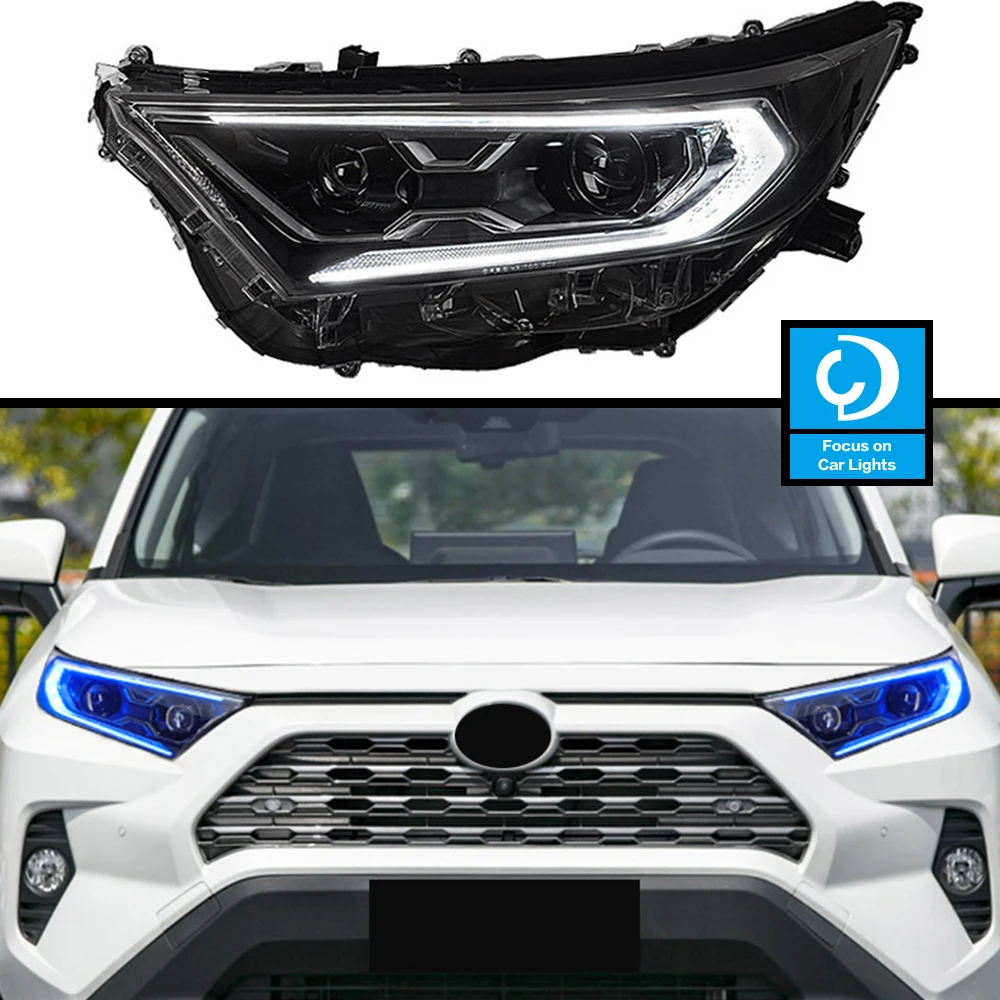 

Car Front Headlight For RAV4 RAV 4 2020-2022 Hybrid Fiesta LED HeadLamp Styling Dynamic Turn Signal Lens Automotive Accessories