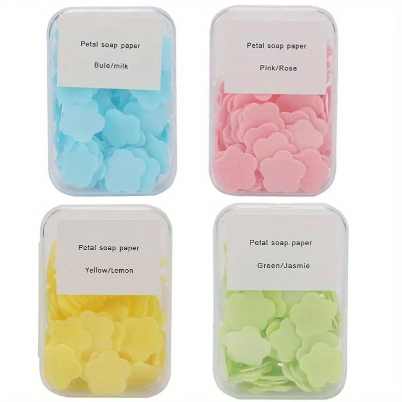 Portable Scented Hand Soap Tablets, Travel Scented Foam Soap Sheets, Portable Cleansing Soap