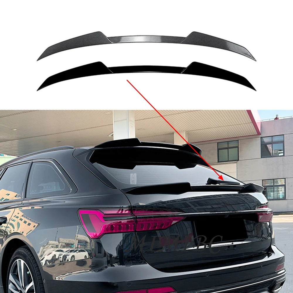mid-wing rear spoiler modification For Audi A6 C8 Avant Allroad Travel Edition 2019-2024