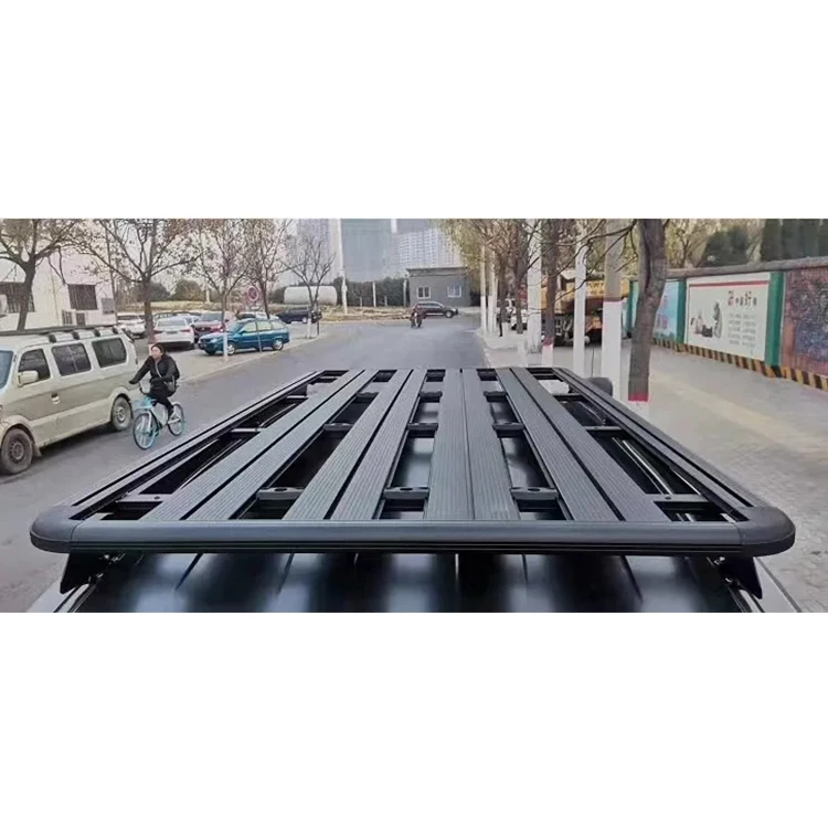 Durable Aluminum Platform Car Roof Racks Flat Luggage Carrier Universal  Rack Cross Bars For Prado 120